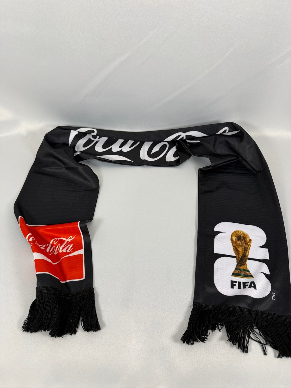Coca-Cola Black and Red FIFA Sponsor Scarf